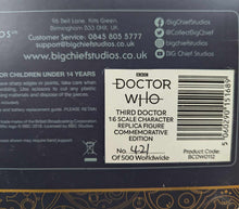 Load image into Gallery viewer, Big Chief Doctor Who The Third Doctor Limited Edition 1/6th Scale Action Figure