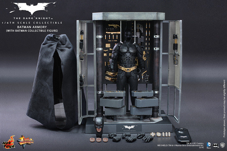 Hot Toys MMS234 Batman The Dark Knight Batman Armory with Collectible Figure1/6th Scale Action Figure