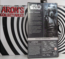Load image into Gallery viewer, Star Wars Black Series Mandalorian Scout Trooper Carbonized Graphite Action Figure