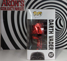 Load image into Gallery viewer, Pop Vinyl Star Wars #157 Darth Vader Red Chrome Vinyl Bobble-Head Figure