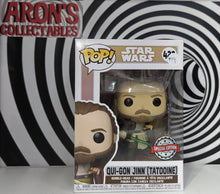 Load image into Gallery viewer, Pop Vinyl Star Wars #422 Qui-Gon Jinn (Tatooine) Special Edition Vinyl Bobble-Head Figure