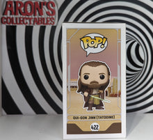 Load image into Gallery viewer, Pop Vinyl Star Wars #422 Qui-Gon Jinn (Tatooine) Special Edition Vinyl Bobble-Head Figure