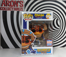 Load image into Gallery viewer, Pop Vinyl Games Crash Bandicoot 4 #841 Crash Bandicoot in Mask Armor SCE 2021 Limited Edition Vinyl Figure