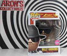 Load image into Gallery viewer, Pop Vinyl Rocks ZZ Top #164 Billy Gibbons Flocked Vinyl Figure