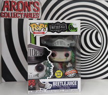 Load image into Gallery viewer, Pop Vinyl Movies Beetlejuice #605 Beetlejuice Special Edition Glow-in-the-Dark Vinyl Figure