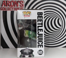 Load image into Gallery viewer, Pop Vinyl Movies Beetlejuice #605 Beetlejuice Special Edition Glow-in-the-Dark Vinyl Figure