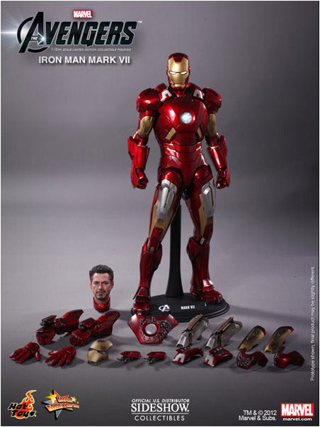 Hot Toys MMS185 Marvel Avengers Iron Man Mark VII 1/6th Scale Action Figure