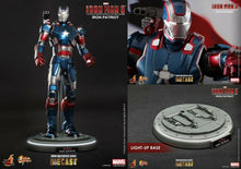 Load image into Gallery viewer, Hot Toys MMS195-D01 Marvel Iron Man 3 Iron Patriot Diecast 1/6th Scale Action Figure
