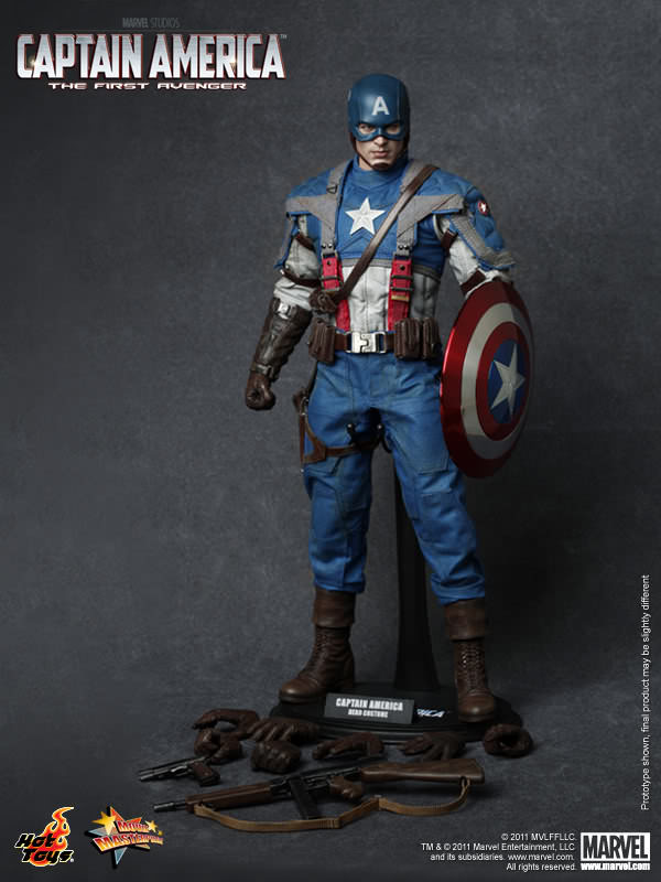 Hot Toys MMS156 Marvel Captain America The First Avenger Captain America 1/6th Scale Action Figure