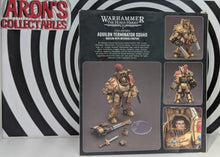 Load image into Gallery viewer, Warhammer 40k Legio Custodes Aquilon Terminator Squad with Infernus Firepike 1/18th Scale Action Figure