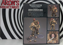 Load image into Gallery viewer, Warhammer 40k Legio Custodes Aquilon Terminator Squad with Twin-Linked Adrathic Destructor 1/18th Scale Action Figure