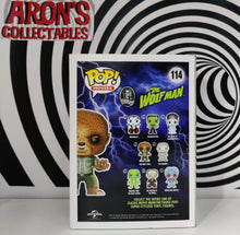 Load image into Gallery viewer, Funko Pop Vinyl Movies Universal Monsters The Wolf Man #114 Vinyl Figure