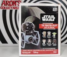 Load image into Gallery viewer, Pop Vinyl Star Wars TIE Fighter Pilot with TIE Fighter #221 Vinyl Bobble-Head Figure