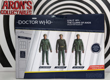 Load image into Gallery viewer, Doctor Who U.N.I.T 1971 The Claws of Axos Action Figure Set