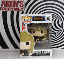 Load image into Gallery viewer, Funko Pop Vinyl Rocks Series Def Leppard Rick Savage #148 Vinyl Figure