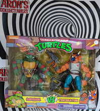 Load image into Gallery viewer, Nickelodeon Classic Collection Teenage Mutant Ninja Turtles Raphael Vs Triceraton Action Figure 2 Pack