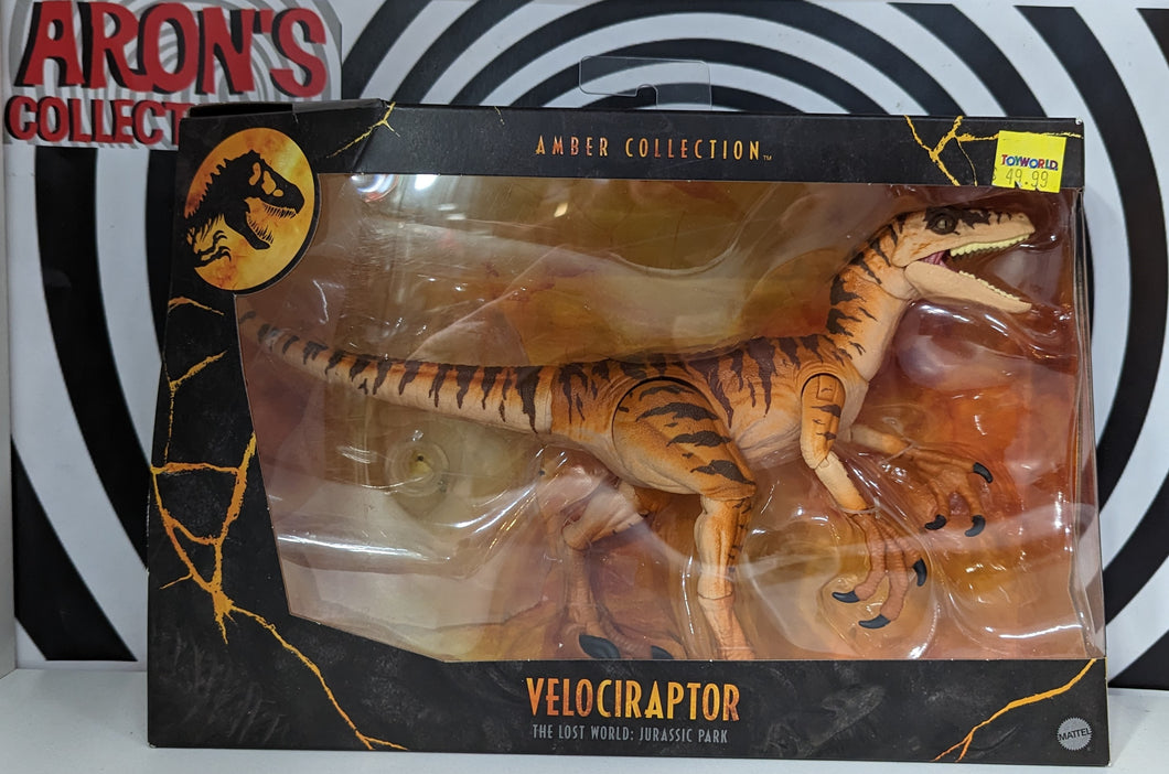 Jurassic Park Amber Collection Jurassic Park Lost World Velociraptor Action Figure
