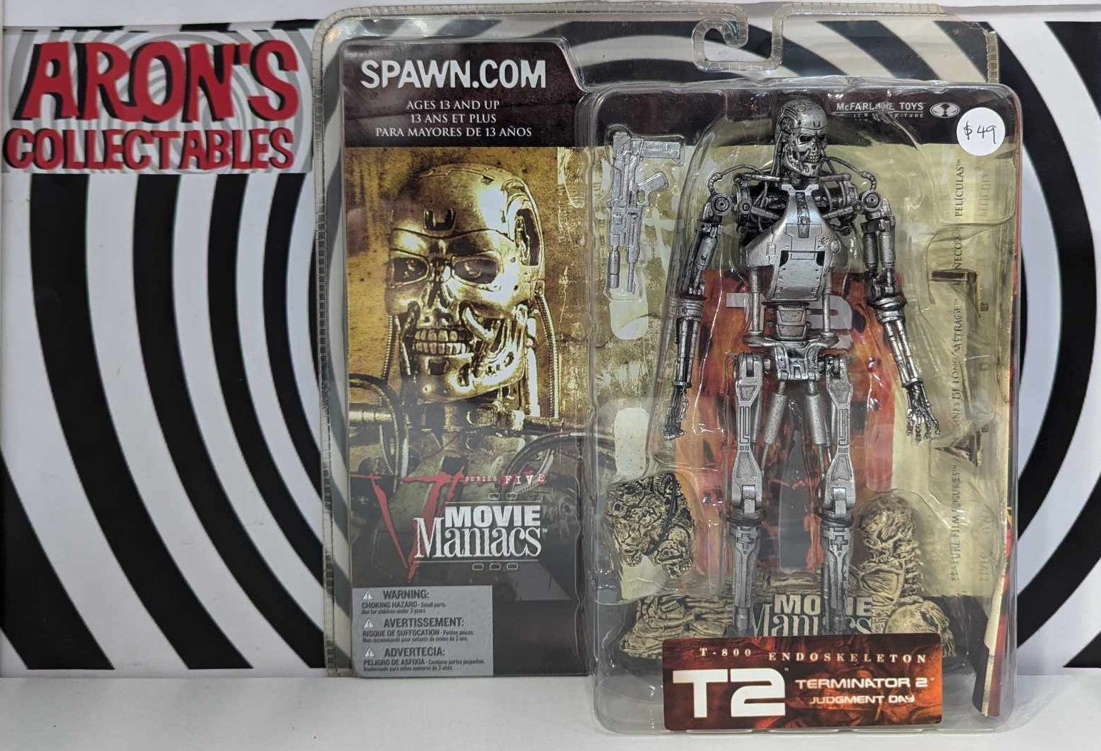Mcfarlane T800 Movie Maniacs Series T2 Terminator Judgement Day