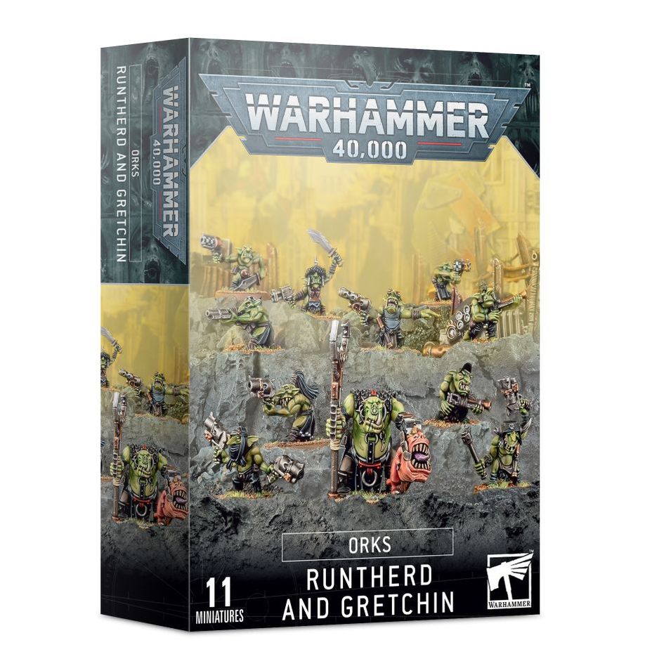 Warhammer 40k Orks Runtherd and Gretchin Model Kit Figure