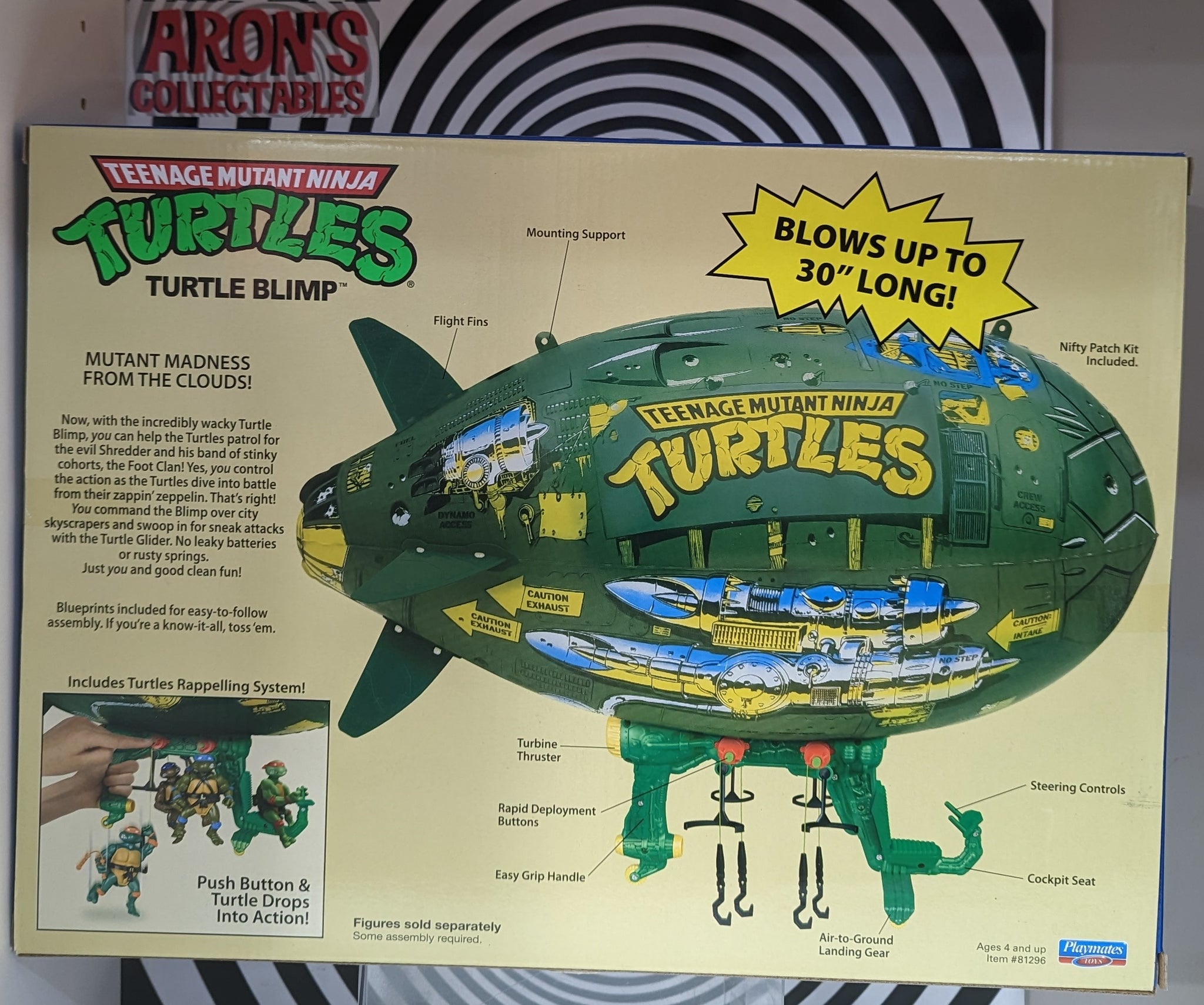 Load Turtles Teenage Mutant Ninja Turtles Classics Series Turtle Blimp – Arons ...