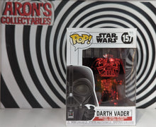 Load image into Gallery viewer, Pop Vinyl Star Wars #157 Darth Vader Red Chrome Vinyl Bobble-Head Figure
