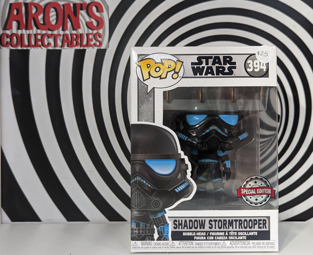Pop Vinyl Star Wars #394 Shadow Stormtrooper Special Edition Vinyl Booble-Head Figure