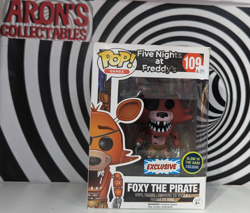 Pop Vinyl Games Five Nights At Freddy's #109 Foxy the Pirate Glow-in-the-Dark Vinyl Figure