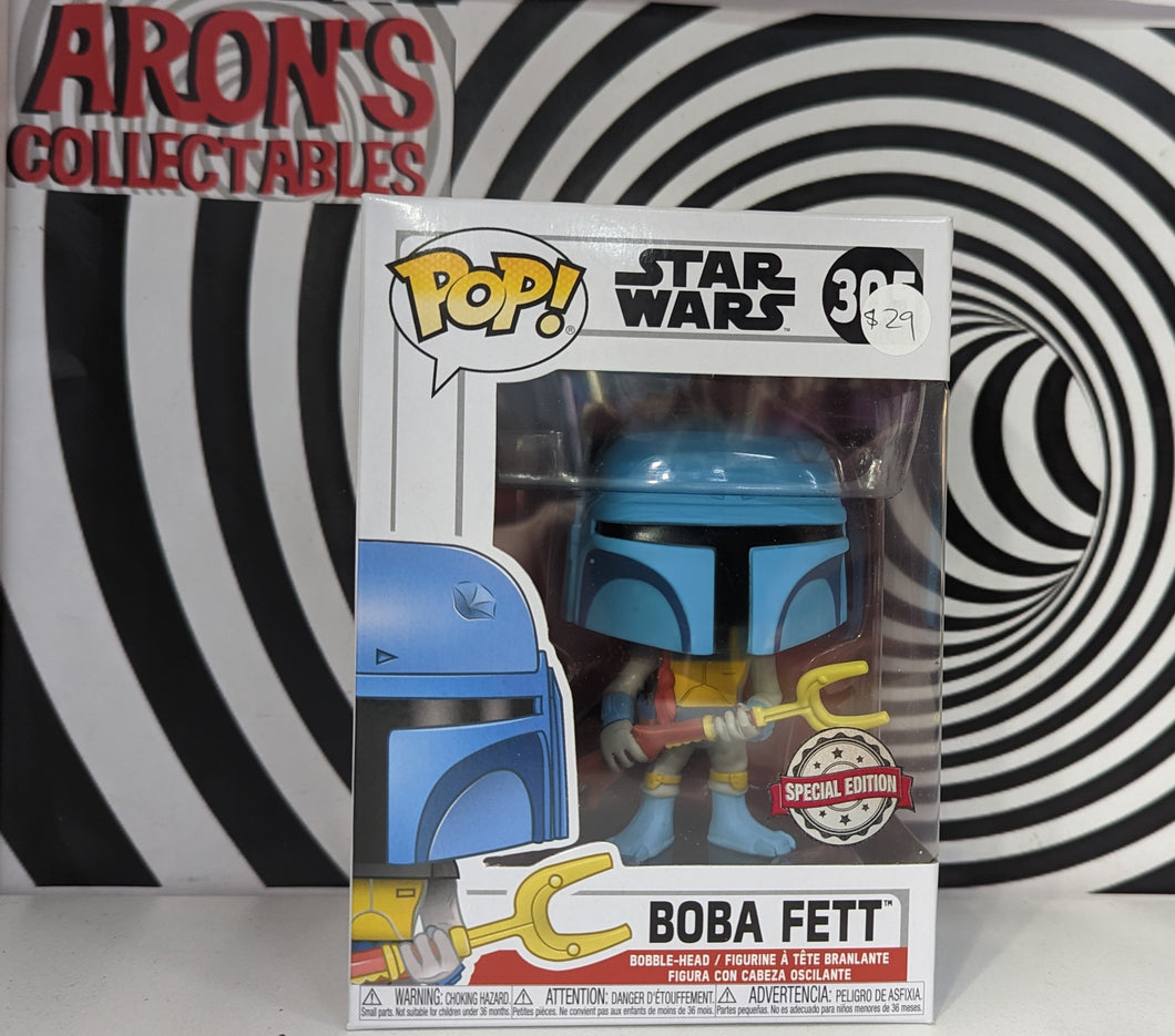 Pop Vinyl Star Wars #305 Boba Fett Special Edition Vinyl Bobble-Head Figure