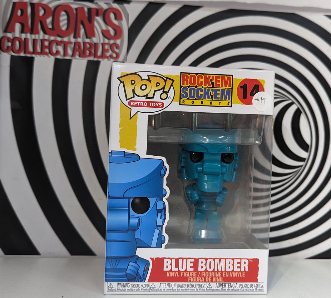 Pop Vinyl Retro Toys Rock Em' Sock Em' Robots #14 Blue Bomber Vinyl Figure