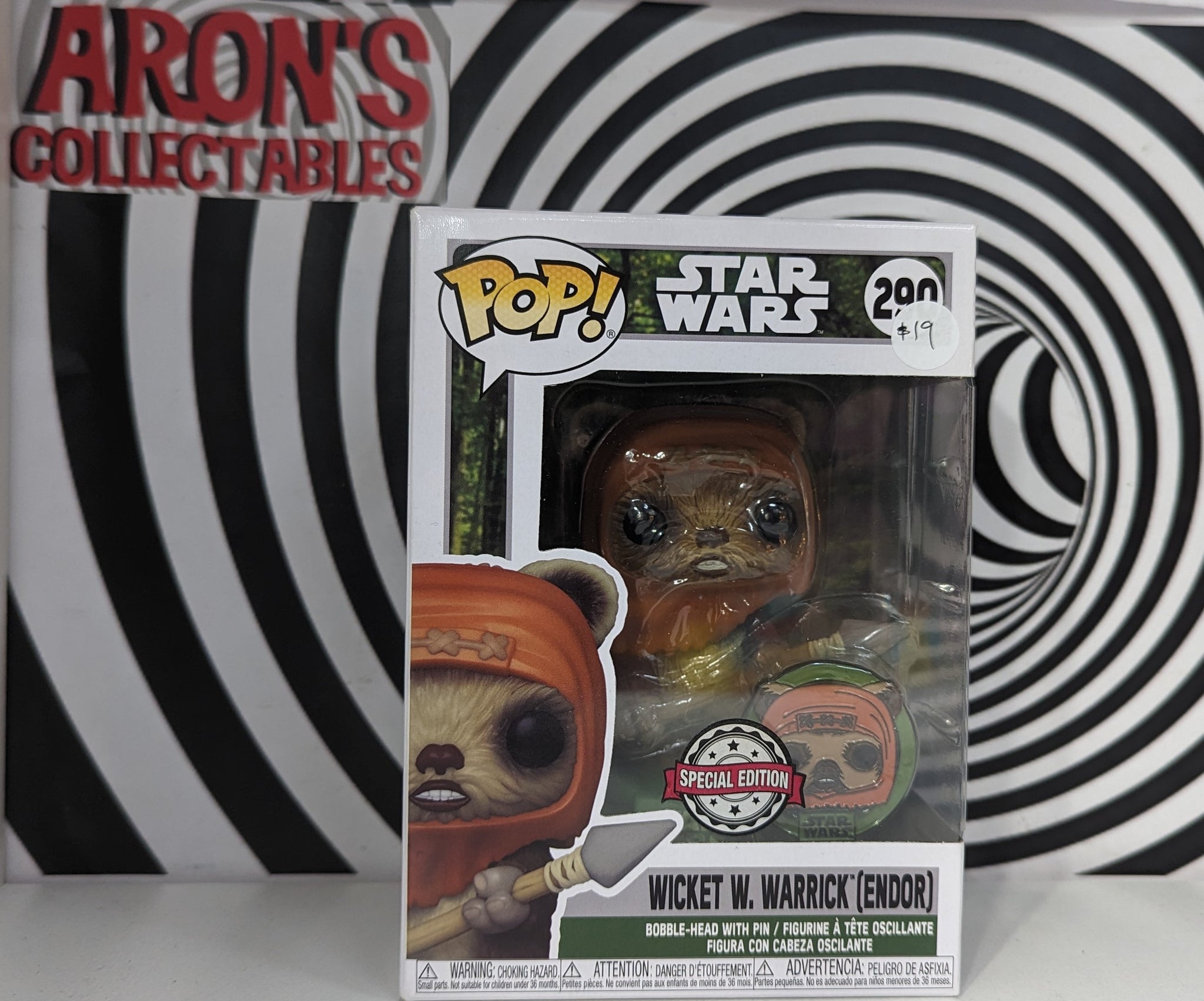 Pop Vinyl Star Wars #290 Wicket W. Warrick Special Edition Vinyl 
