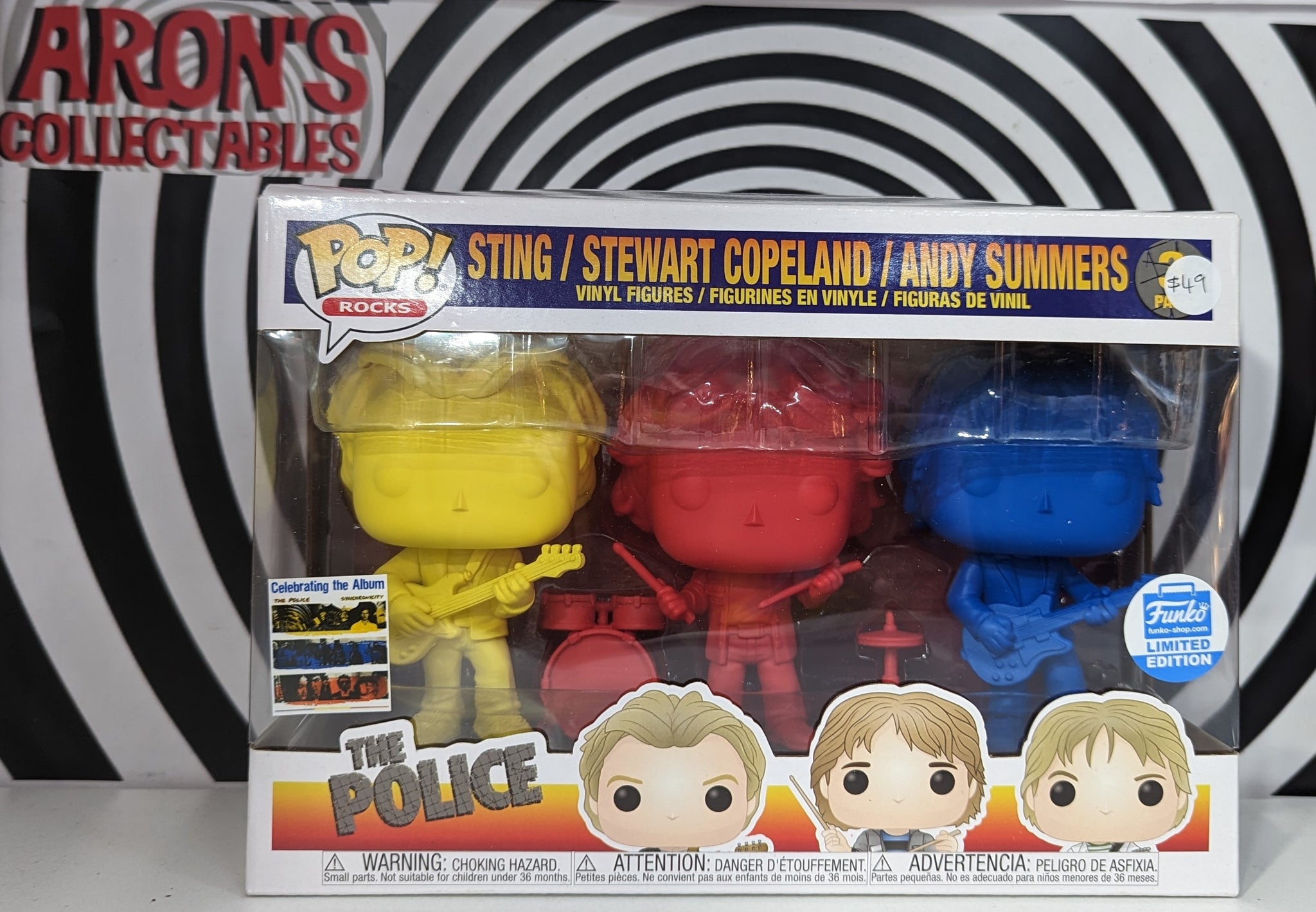 Pop Vinyl Rocks The Police Sting Stewart Copeland Andy Summers