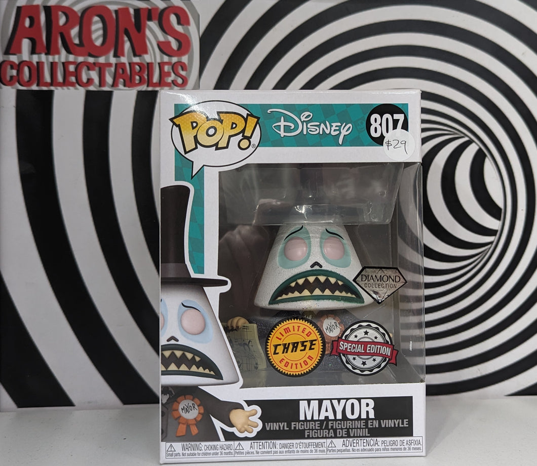 Pop Vinyl Disney #807 Mayor Chase Special Edition Diamond Collection Vinyl Figure