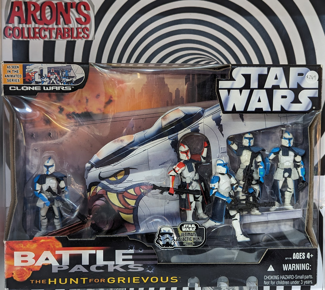 Star Wars Battle Pack The Hunt for Grievous Ultimate Galactic Hunt 2006 Action Figure Set