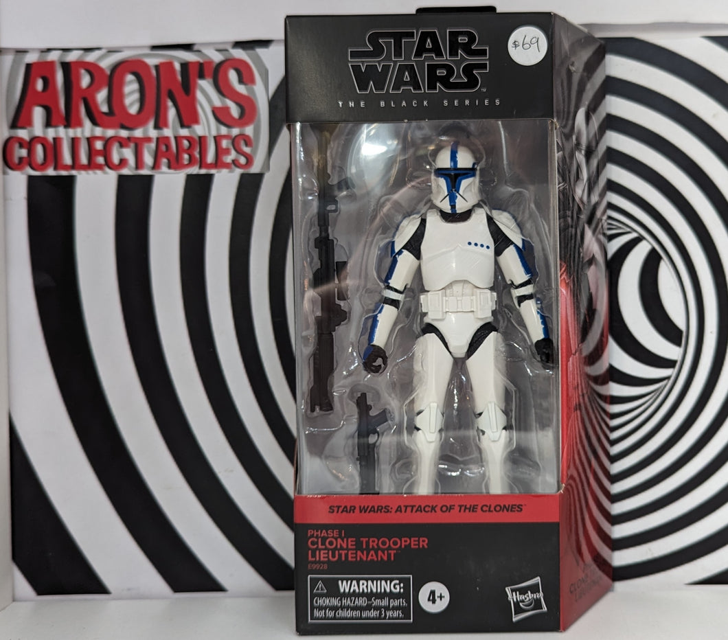 Star Wars Black Series Attack of the Clones Phase I Clone Trooper Leiutenant Action Figure