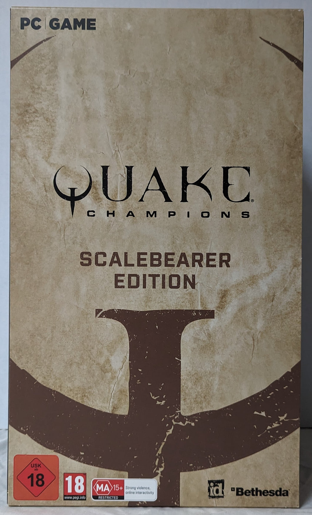 Quake Champions Scalebearer Edition PC Game and Statue