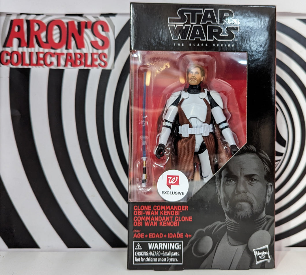 Star Wars Black Series Clone Commander Obi-Wan Kenobi Walmart Exclusive Action Figure
