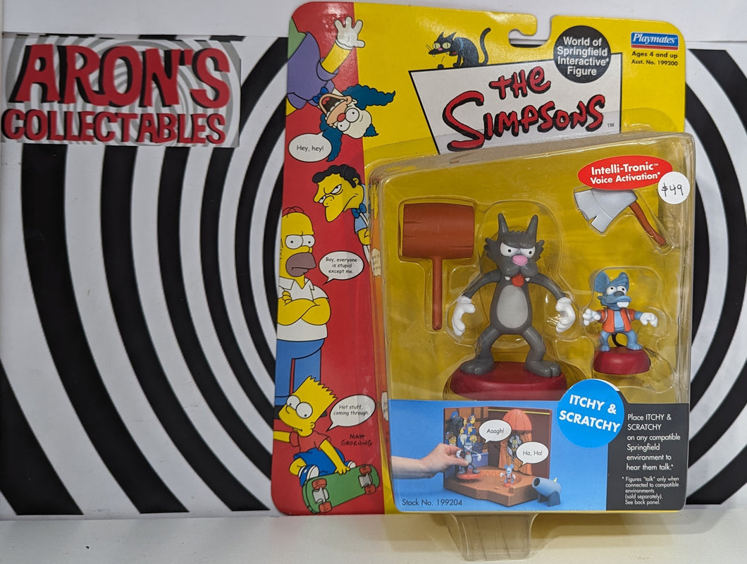 The Simpsons World of Springfield Series 4 Itchy and Scratchy Action Figure