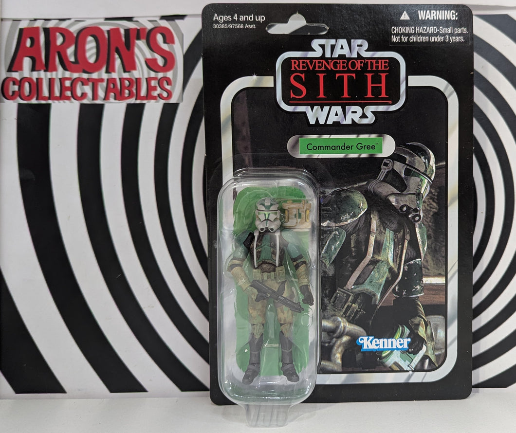 Star Wars The Vintage Collection VC43 Revenge of the Sith Commander Gree Action Figure