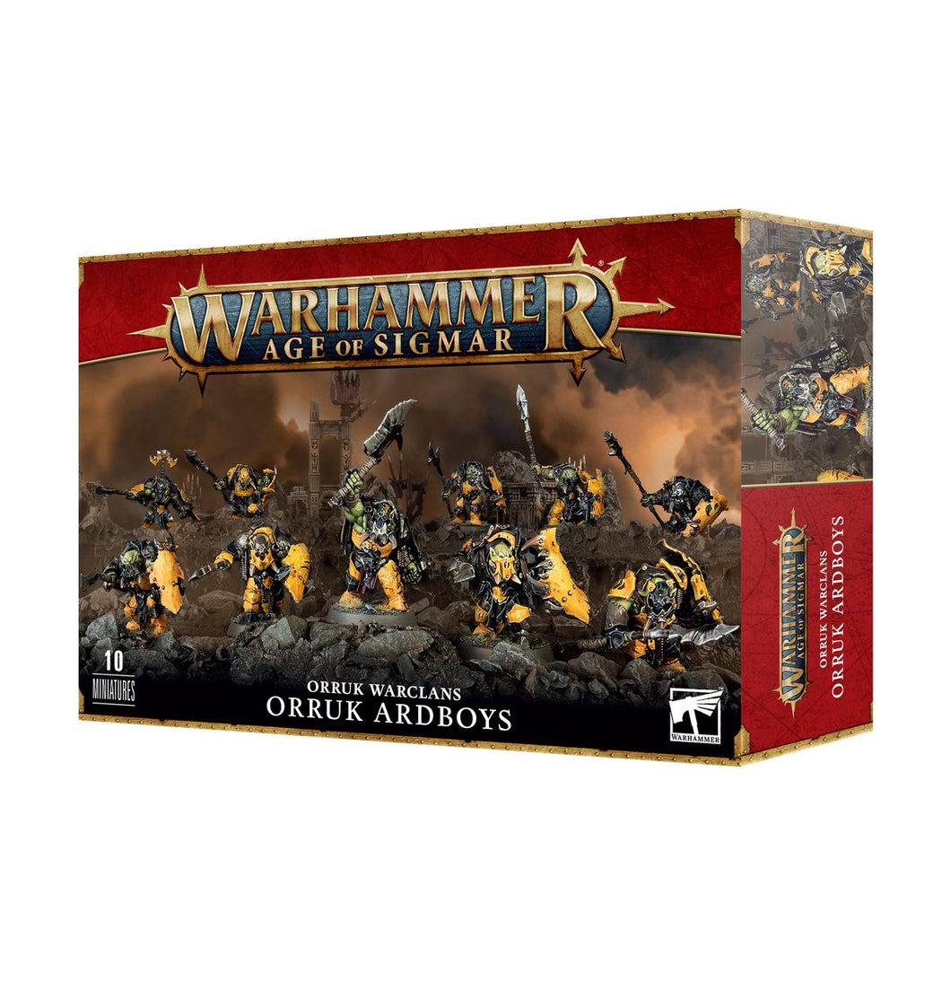 Warhammer Age of Sigma Orruk Warclans Orruk Ardboys Model Kit Figure