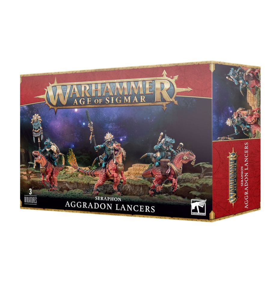 Warhammer Age of Sigma  Seraphon Aggradon Lancers Model Kit Figure