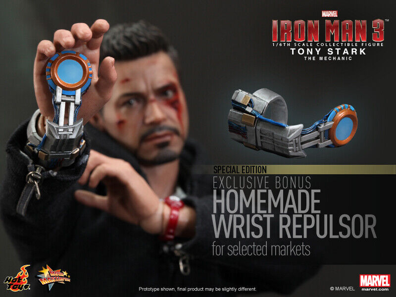 Hot Toys MMS209 Marvel Iron Man 3 Tony Stark The Mechanic Sideshow