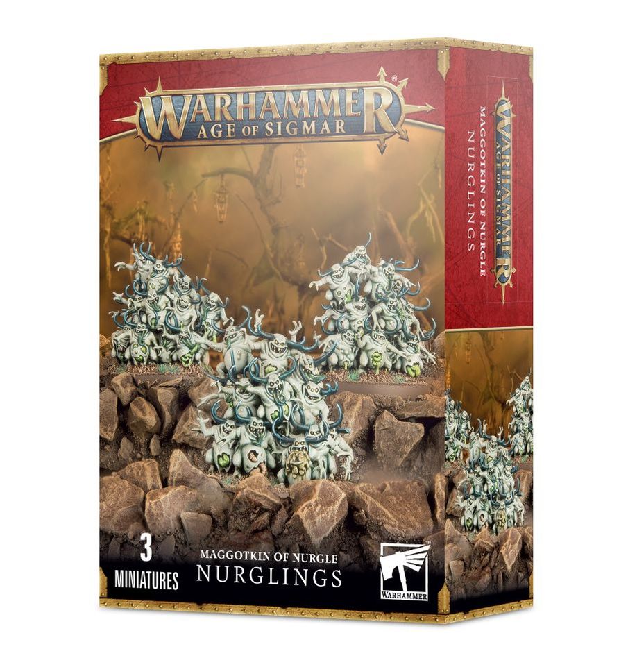 Warhammer Age of Sigma Maggotkin of Nurgle Nurglings Model Kit Figure