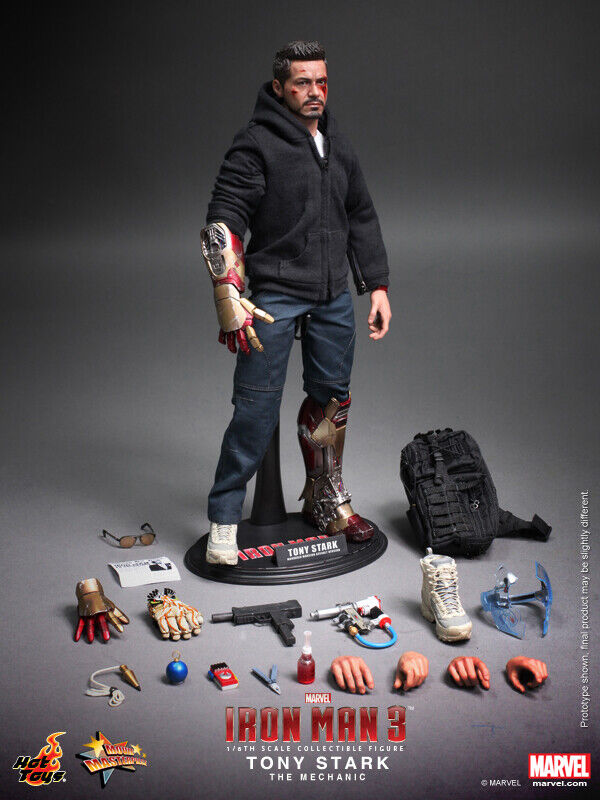 Hot Toys MMS209 Marvel Iron Man 3 Tony Stark The Mechanic Sideshow