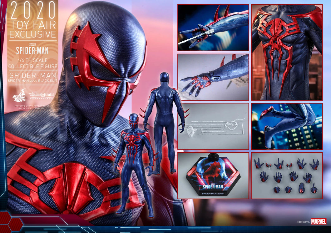 Hot Toys VGM42 Spider-Man 2099 Black Suit Version Sideshow Exclusive 1/6th Scale Action Figure