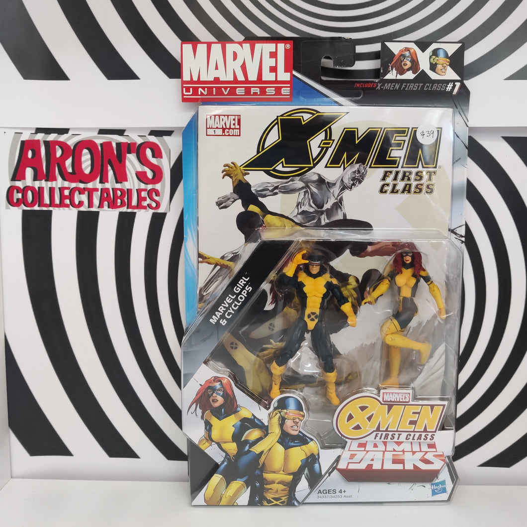 Marvel's X-Men First Class Comic Packs Marvel Girl & Cyclops Figure Pack