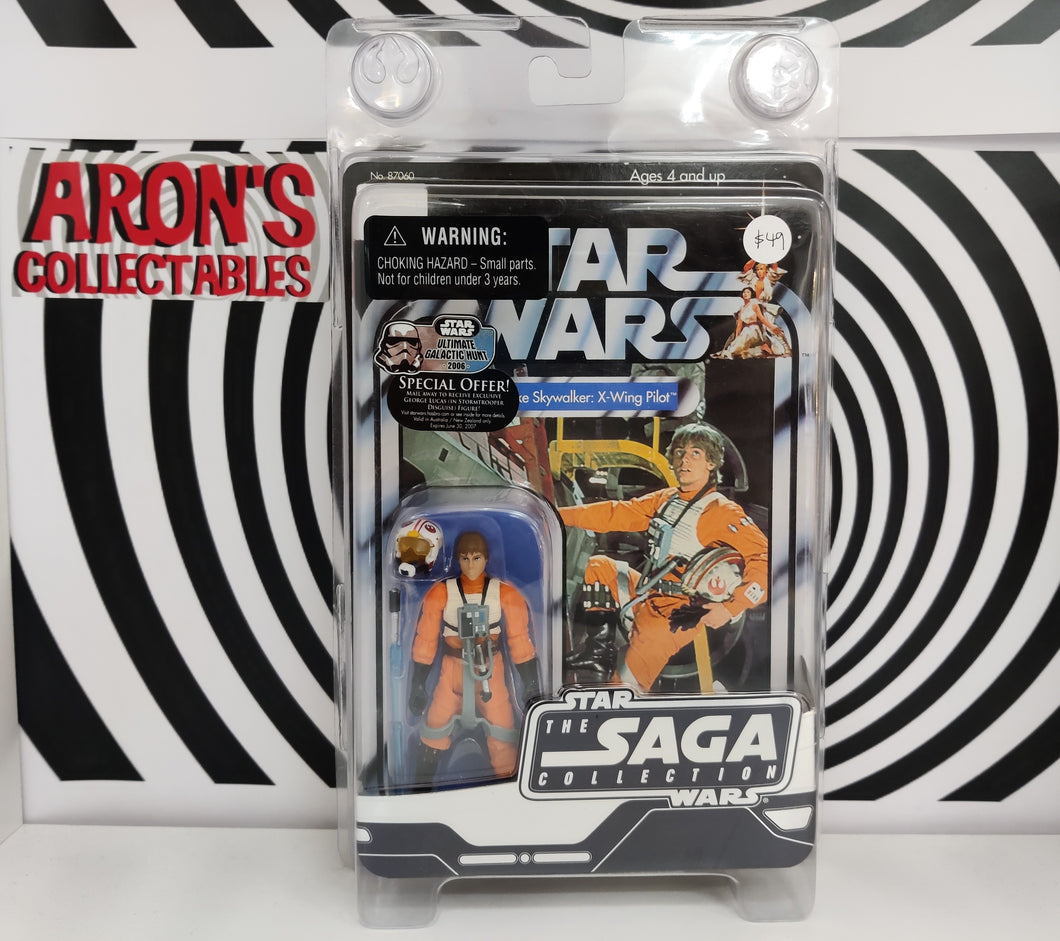 Star Wars The Saga Collection Luke Skywalker X-Wing Pilot Action Figure