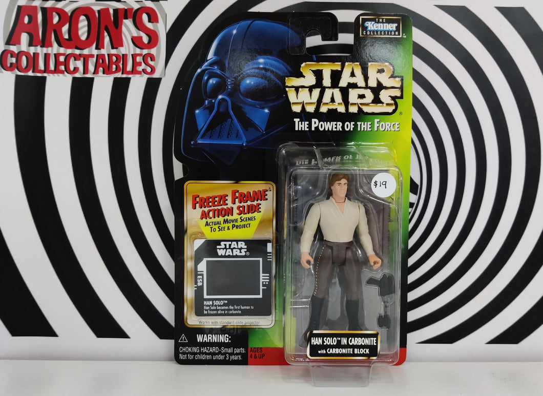 Star Wars The Power of the Force Han Solo in Carbonite Freeze Frame Action Figure