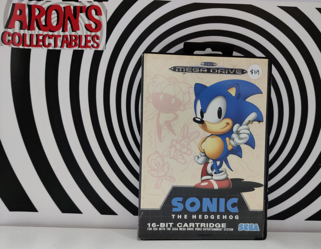 SEGA Mega Drive 1991 Sonic the Hedgehog SEGA 16-Bit Cartridge Boxed