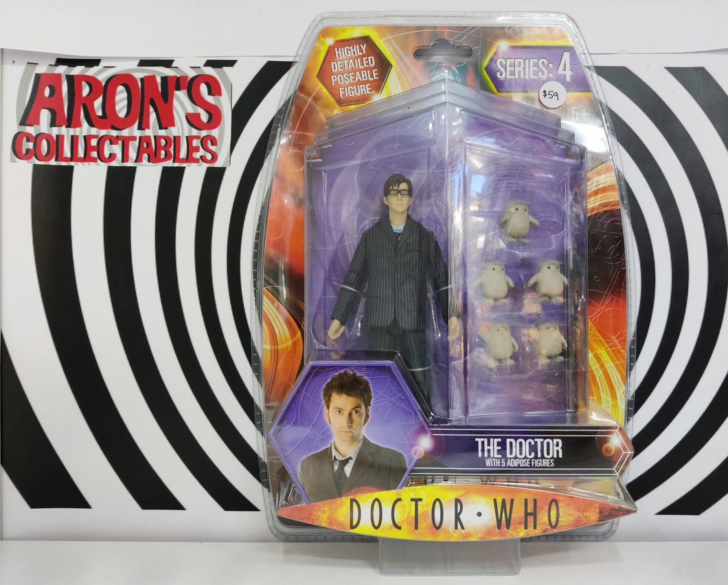 Doctor Who Series 4 The Doctor Action Figure with 5 Adipose Set