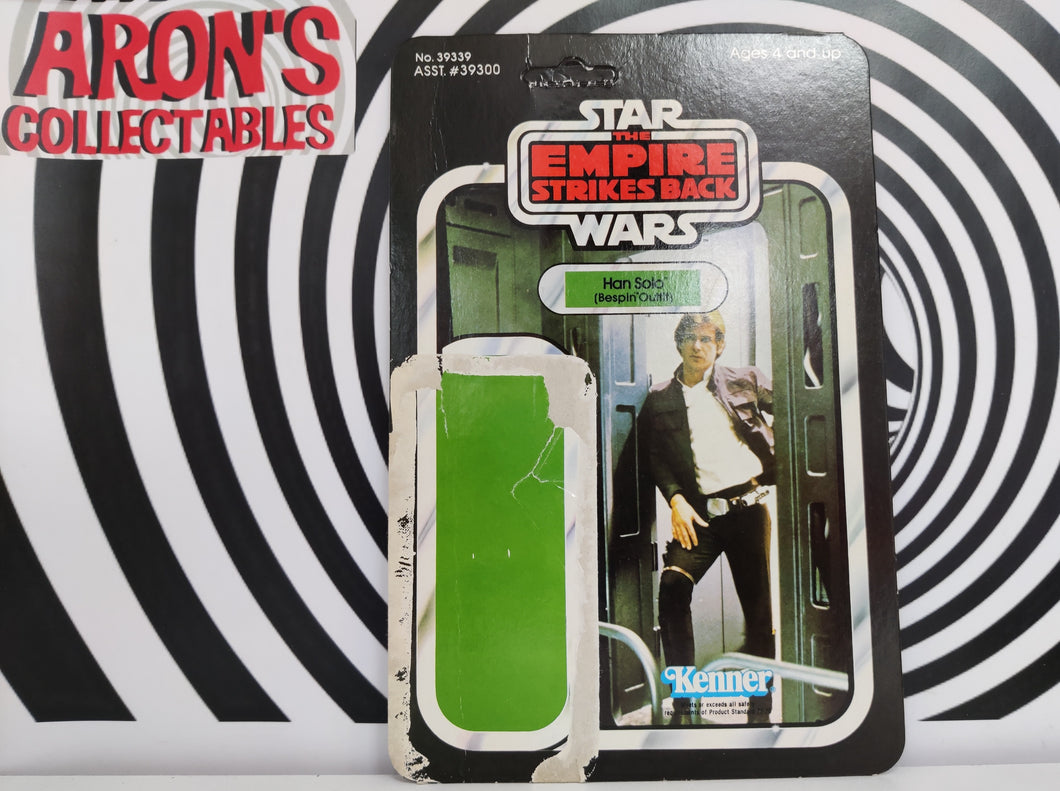 Star Wars Vintage 1980 The Empire Strikes Back Han Solo Bespin Outfit 41 Back Unpunched Card